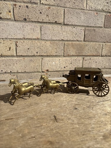 Antique vintage brass horse - /,