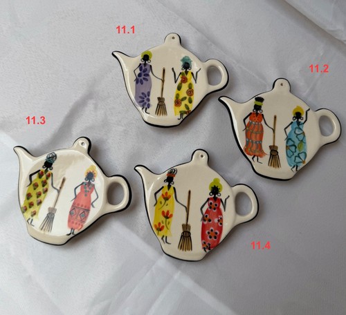 Teabag holder hand painted - holder,