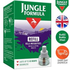 Jungle Formula Plug In Refill Bottle Only Mosquito Insect Killer 35ml No Plug in