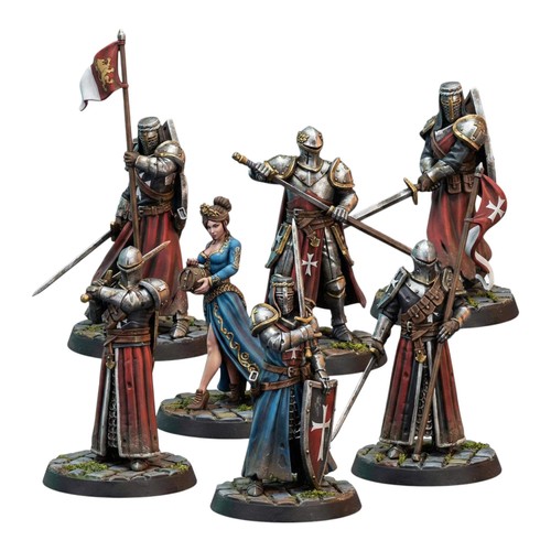 Templar knight miniatures - miniatures, |