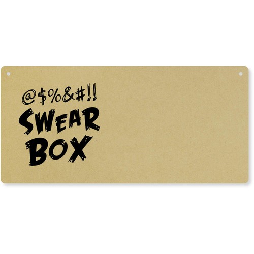 Funny swear box door plaque - 'funny, box'