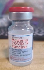 First  Empty Moderna Vials For