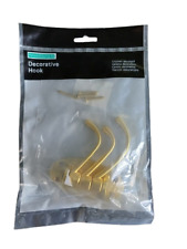 Headbourne Hat Coat Robe Swivel Hook 3 - Hook Wall Mounted Brushed Brass Finish