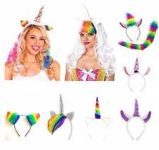 Rainbow Unicorn Headbands Unicorn Festival Fancy Dress Halloween Accessory