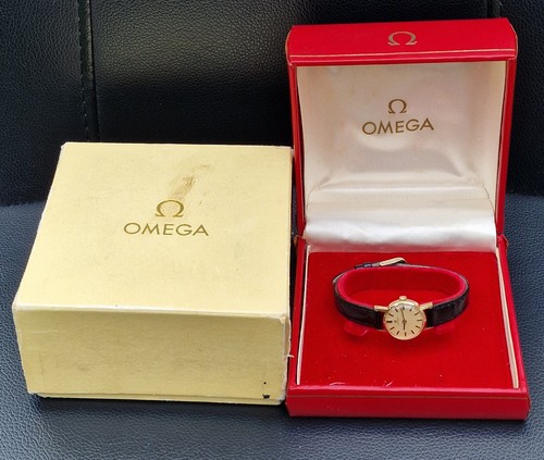 9ct gold vintage ladies omega - ladies,
