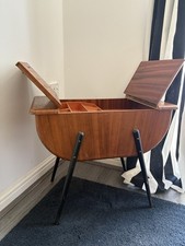 Large Vintage Wooden Sewing