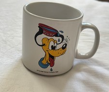 VINTAGE WALT DISNEY - PLUTO MUG / CUP (1986) *RARE, VERY GOOD USED CONDITION*