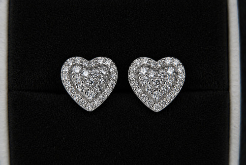 Moissanite earrings 925 - earrings,