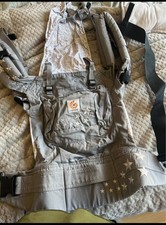 Ergo Baby Carrier Original Galaxy Grey Star 100% Cotton Ergobaby Babywearing