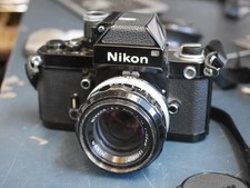 Black Nikon F2 CAMERA w/ Nikkor-SC 50mm F/1.4 non-ai Lens WORKING REF:2765