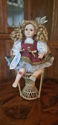 Beautiful sad porcelain doll - sad,