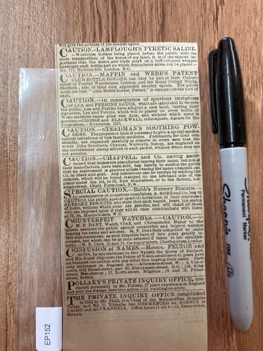 1876 victorian adv cutting lea - cutting,