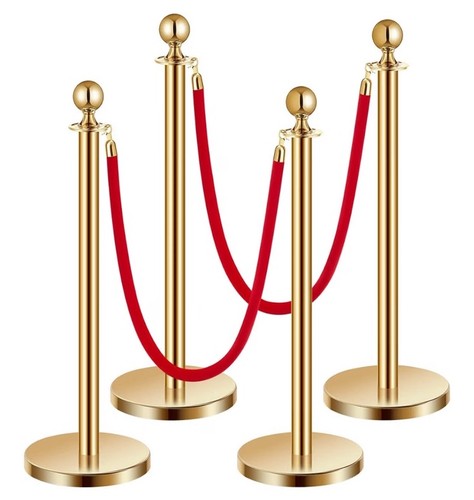 Barrier posts gold stanchion - barrier,