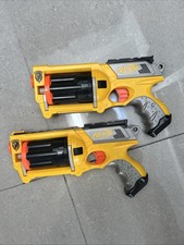 Nerf N Strike. Maverick Rev 6 Quick Fireing Blaster Guns X2