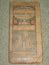 Vintage Michelin Map of