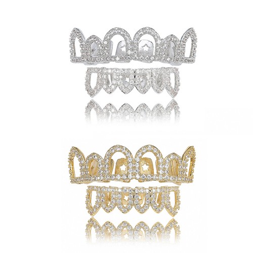 14k gold plated teeth - gold,