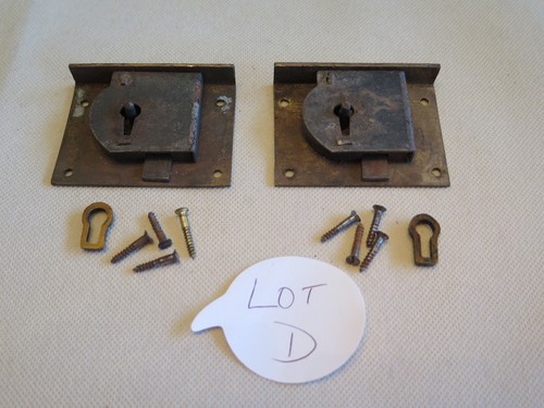 Vtg brass desk drawer lock - vtg,