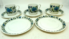 Midwinter Spanish Garden Tea/coffee Set of 3 Cups, 3 Saucers & 2 Side Plates #K4