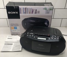 Excellent SONY CFD-S50 Portable CD/Cassette/Radio Player/Stereo. MEGA BASS. BK17