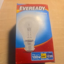 5 x Dimmable Light Bulbs 77- 100W GLS Bayonet  B22  100 Watt  S10136