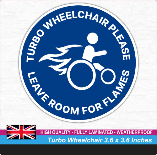 Disabled sticker funny - sticker, turbo