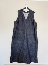 Toast Dress Size 18 Blue Denim