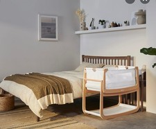 SnuzPod 4 bedside crib in Natural + Mattress - New - Never used - Not a scratch