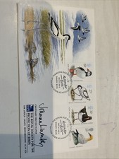 STAMPS RSPB 1989 OFFICIAL FDC JOANNA LUMLEY SIGNED