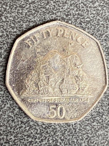 50p capture gibraltar - gibraltar, 2006