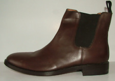 New Church Walk Hand-Made High-Quality Brown Leather Chelsea Boots Size 10