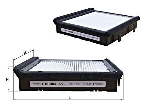 Interior air filter mahle - interior, fits