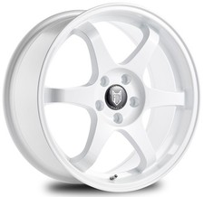 Alloy Wheels 17" Fox PF5 White For Vauxhall Astra (4 Stud) [H] 04-09