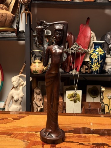 African inspired woman water - african,