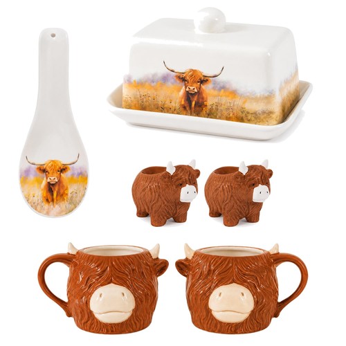 Highland cow kitchen tableware - highland,