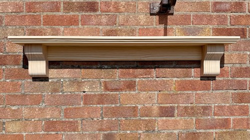 Pine mantel shelf with - pine,