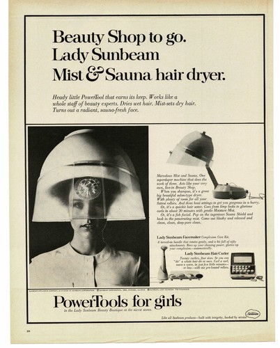 1969 lady sunbeam hair dryer - lady,