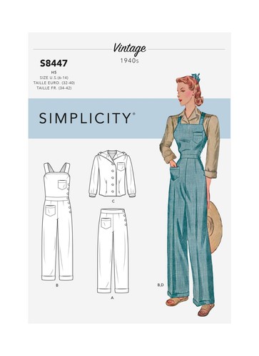 Simplicity 8447 misses 1940 - 8447, 1940's