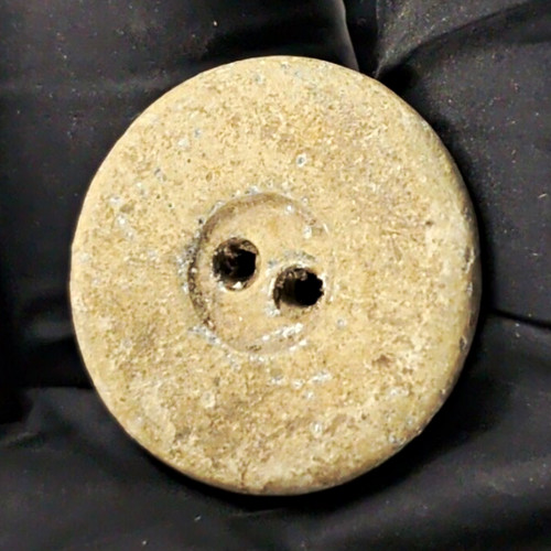 Post medieval lead button - medieval,