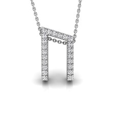 18K White Gold Lab Grown