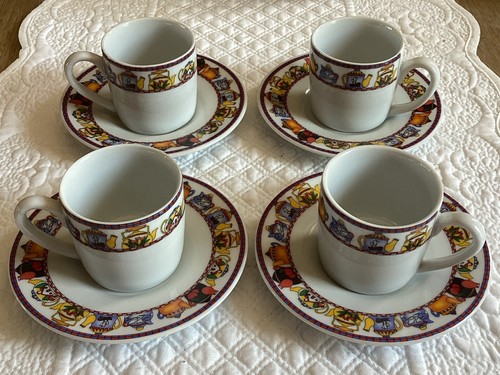 Set four espresso cups cute - set,
