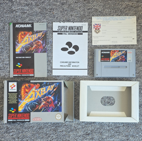 Rare axelay nintendo - axelay, pal