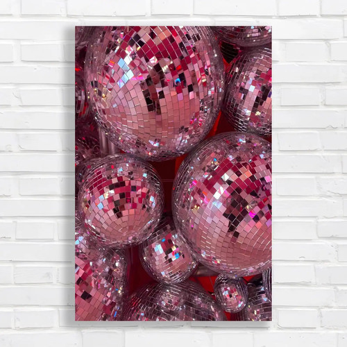 Disco ball mirrored mosaic - disco,