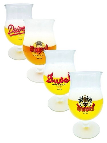 Duvel belgian beer glasses - duvel,