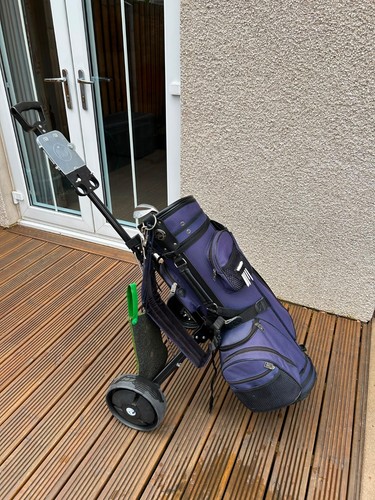 Golf bag and - , blue