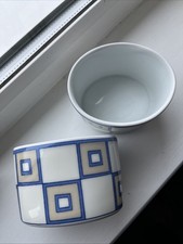 Two Royal Worcester Porcelain Ramekins Milan Pattern