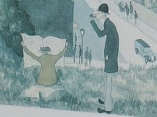  G.W. Birks,  Framed signed