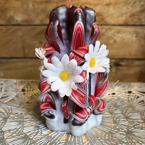 Beautiful hand carved candle - beautiful,