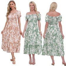 WOMENS MONO LEAF PRINT BARDOT