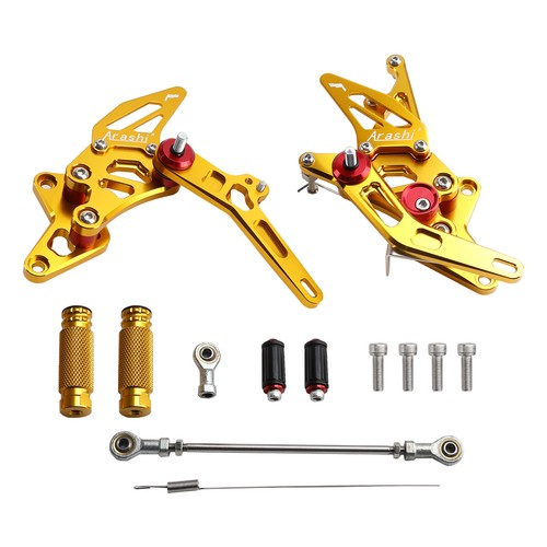 Cnc gold rearsets footpegs - cnc,
