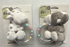 ELLI AND RAFF PLUSH BABY TEETHER/RATTLE  FIRST SOFT TOY FOR TINY HANDS